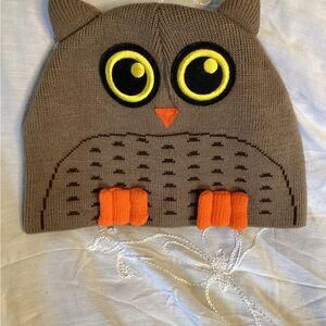 NWOT Brown Owl Knit Hat for Kids